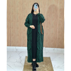 Ensemble 2 Pièces Vert Robe et cape