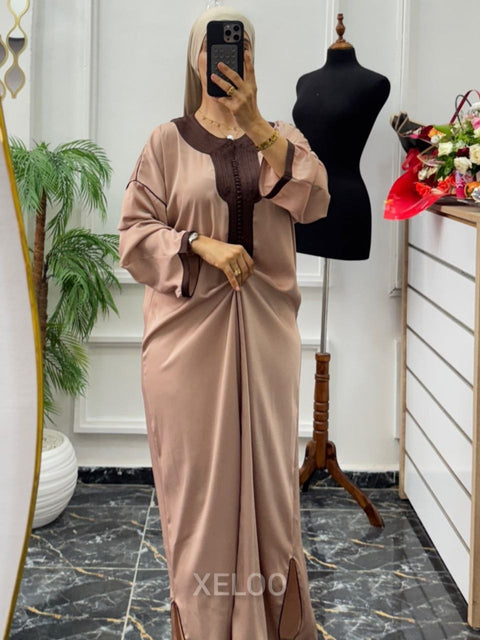 Caftan Gandoura Gazelle Beige Caramel