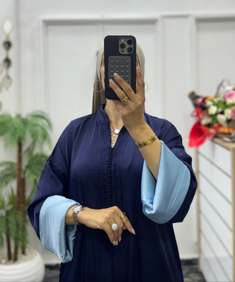 Caftan Nawaim Bleu Marine