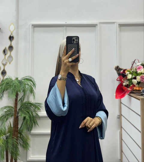 Caftan Nawaim Bleu Marine