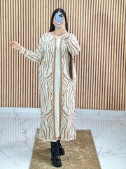 Ensemble 2 Pièces Blanc Robe et cape