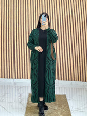 Ensemble 2 Pièces Vert Robe et cape