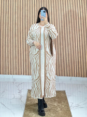 Ensemble 2 Pièces Blanc Robe et cape