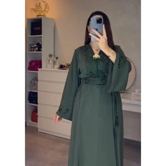 Caftan Zayna en Crêpe unicouleurs