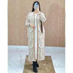 Ensemble 2 Pièces Blanc Robe et cape
