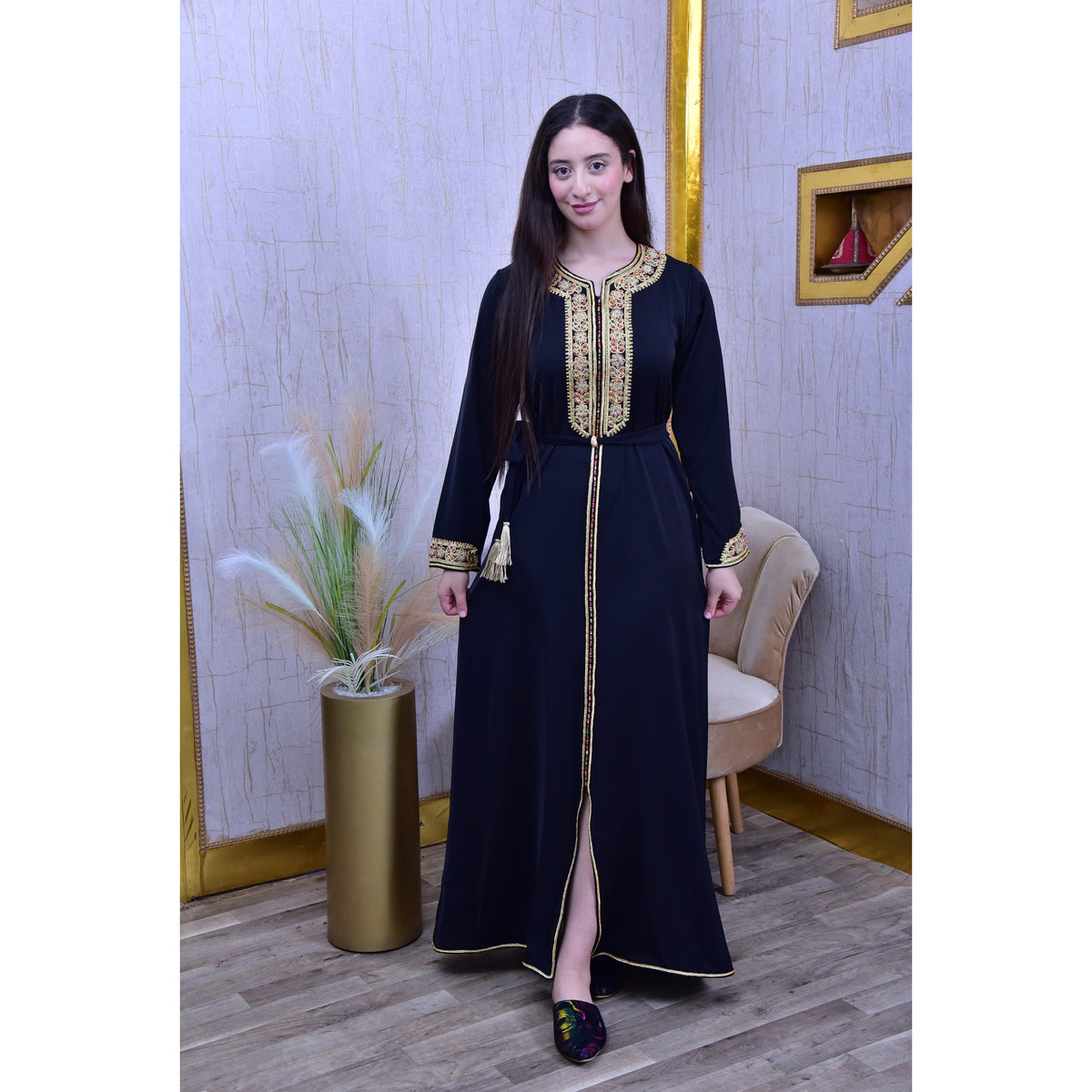 Caftan Mère et Enfant 113 Noir