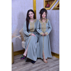Caftan Mère et Enfant 113 Azure
