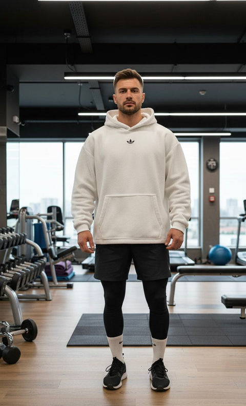 Fleece hoodie unisexe