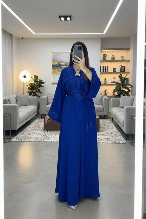Caftan Zayna en Crêpe unicouleurs