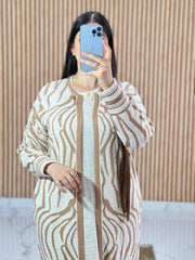 Ensemble 2 Pièces Blanc Robe et cape