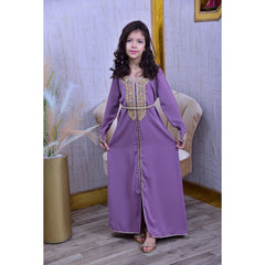 Caftan Mère et Enfant 113 Mauve
