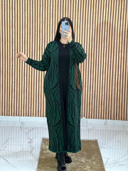 Ensemble 2 Pièces Vert Robe et cape
