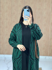 Ensemble 2 Pièces Vert Robe et cape